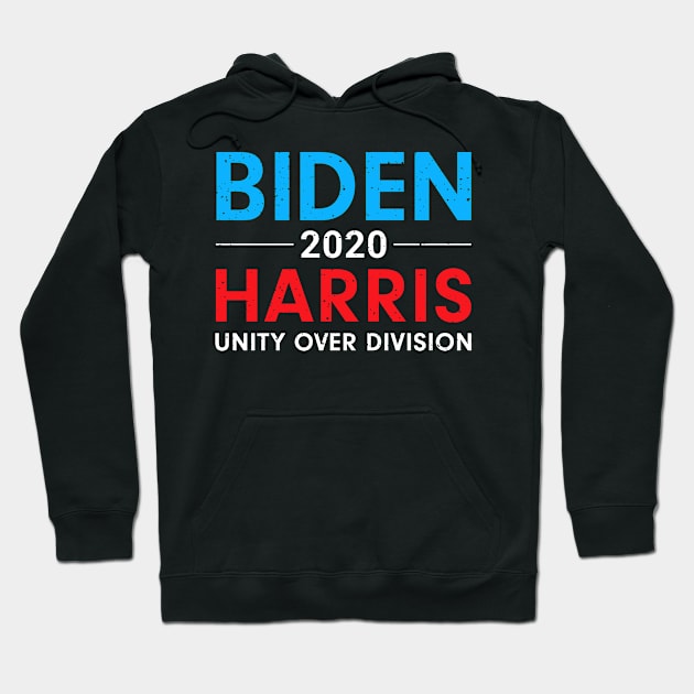 Joe Biden Kamala Harris 2020 Unity Over Division Hoodie by Albatross